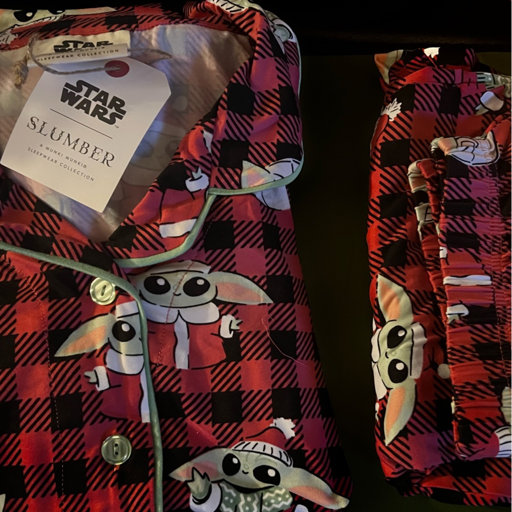 Star Wars Plaid Loungewear Pajama Set by Munki Munki NWT Luxuriously Soft: LARGE - Picture 2 of 9
